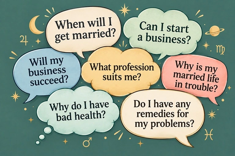 Questions people ask Bhrigu.ai about marriage, business, health, career and life